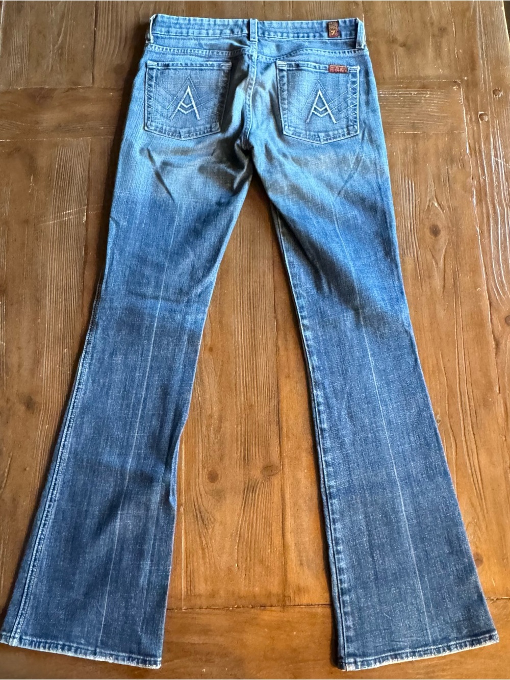 7 For All Mankind U130055U-055U Smith Wash Denim Boot Cut Jeans